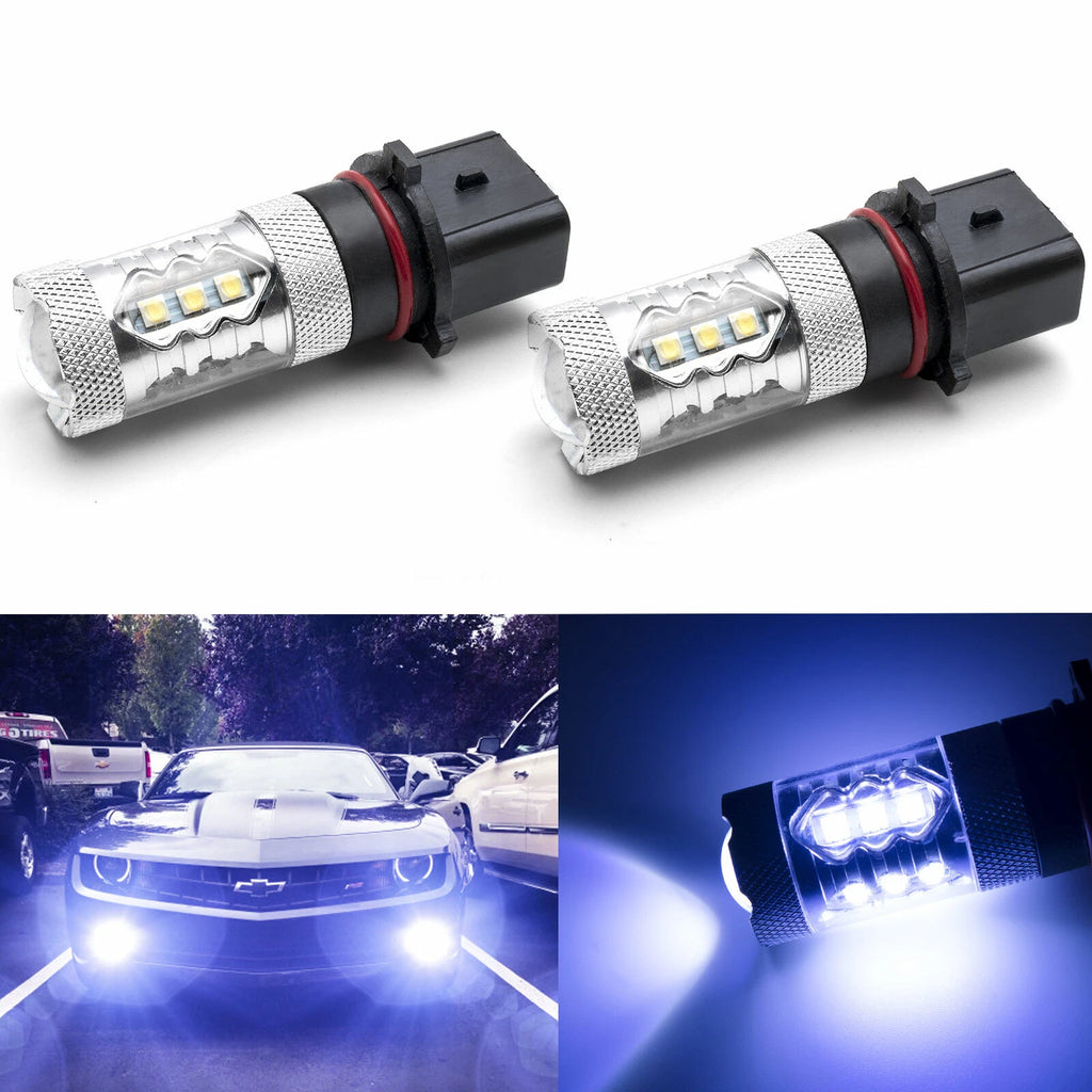 Super Bright Blue LED P13W Projector Lens DRL Fog Light Bulbs for 2014–2024