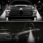 Pair of Sequential LED Mirror Turn Signal Puddle Lights for Dodge Ram 1500 (2009–2018)
