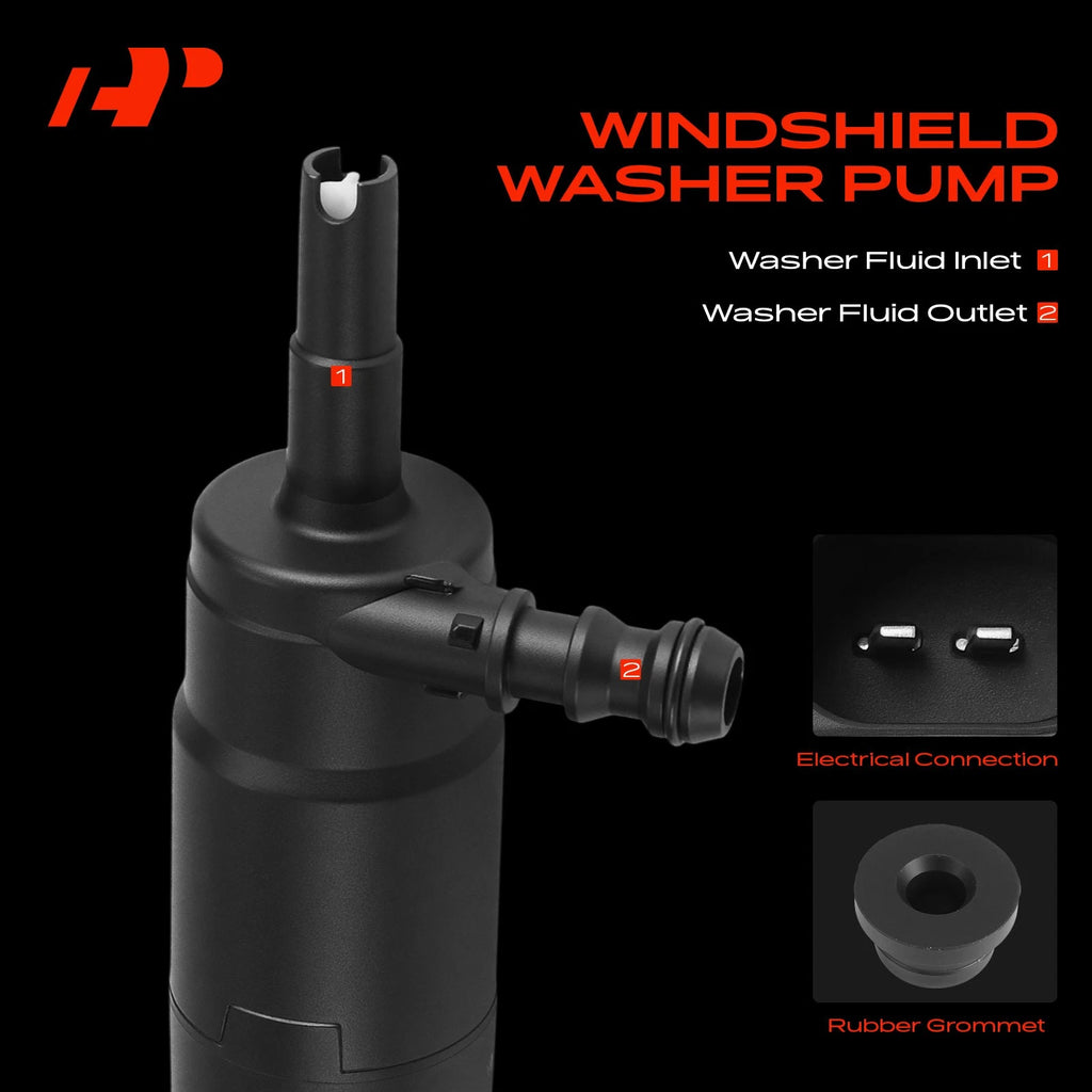 Windshield Washer Pump with Rubber Grommet for Kia Soul Sportage
