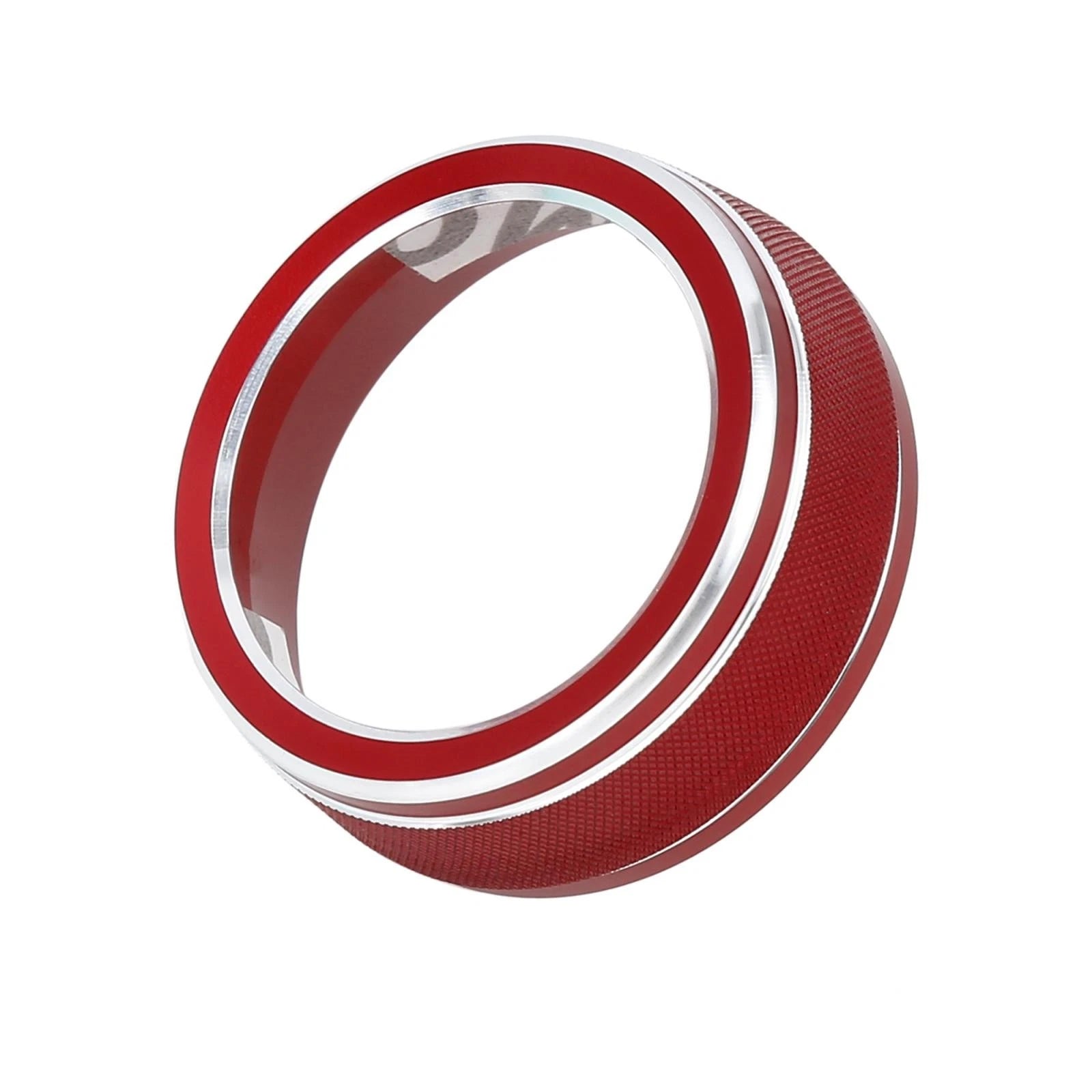 2X Red AC Climate Control Ring Knob Trim Cover for Toyota RAV4 (2019–2021)