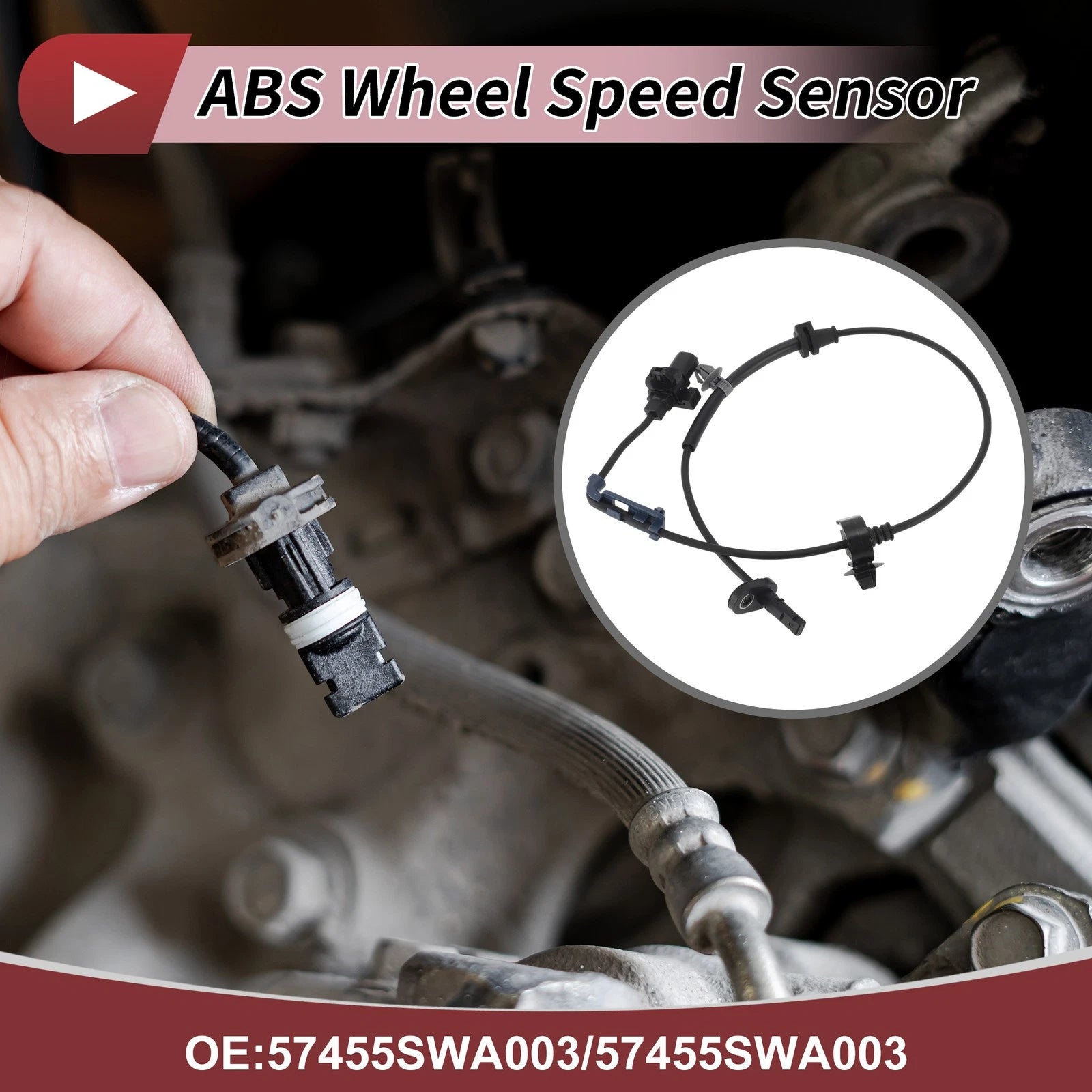 ABS Wheel Speed Sensor No. 57455SWA003 for Honda CR-V (2007–2011) Front Left