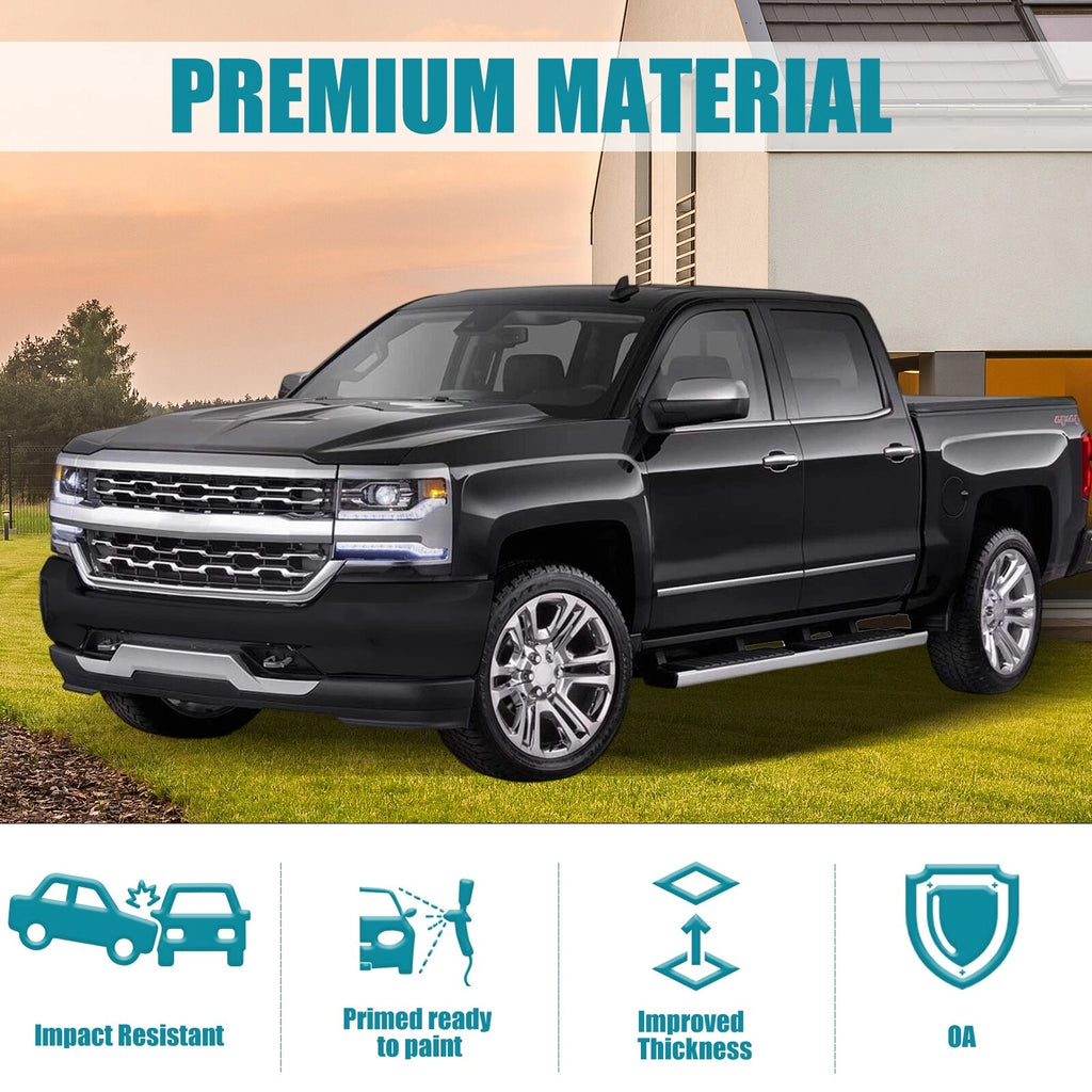 Black Steel Front Bumper for Chevy Silverado 1500 (2016–2018)