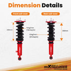 Adjustable Coilover Kit for Toyota Supra Mk3 (1986-1992)
