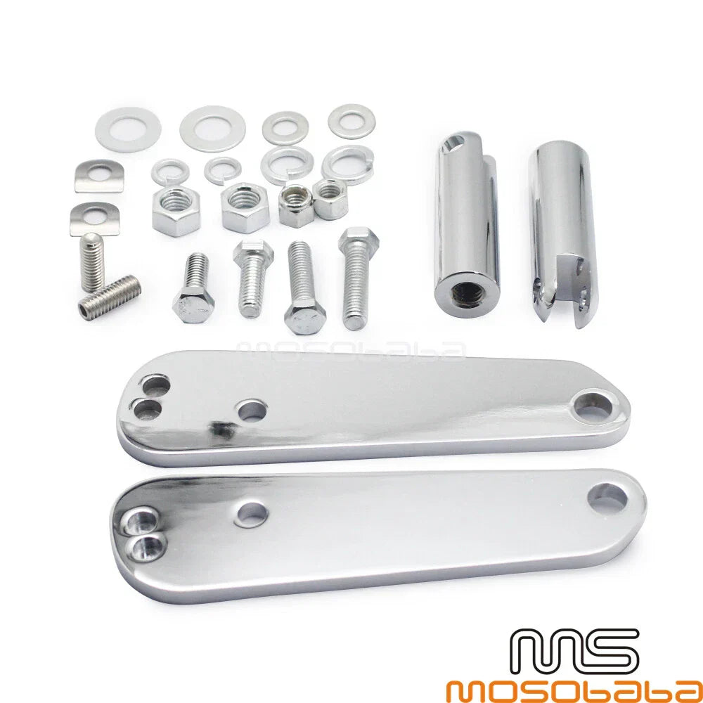 Front Foot Peg Mounts for Harley Dyna Street Bob FXDB Low Rider FXDLS (91-17)