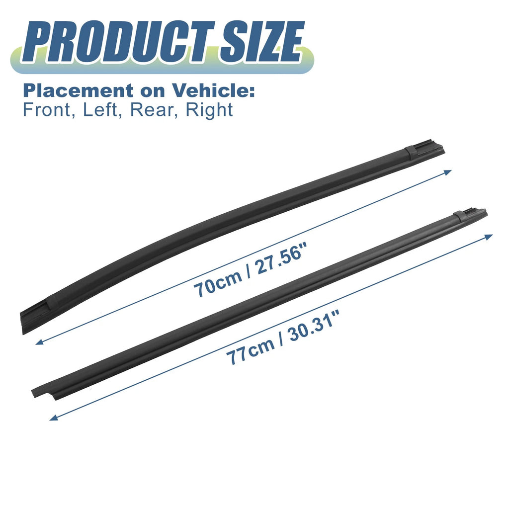 Set of 4 Window Weatherstrip Door Seal Belt 68161-04050 for Toyota Tacoma (2005–2015)