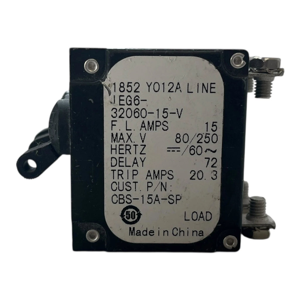 Set of 3 Airpax IEG6-32060-15-V Circuit Breakers 20 Amps 250V
