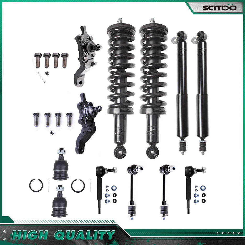 Complete Shocks Struts Sway Bar Tie Rods for Toyota 4Runner (1996–2002)