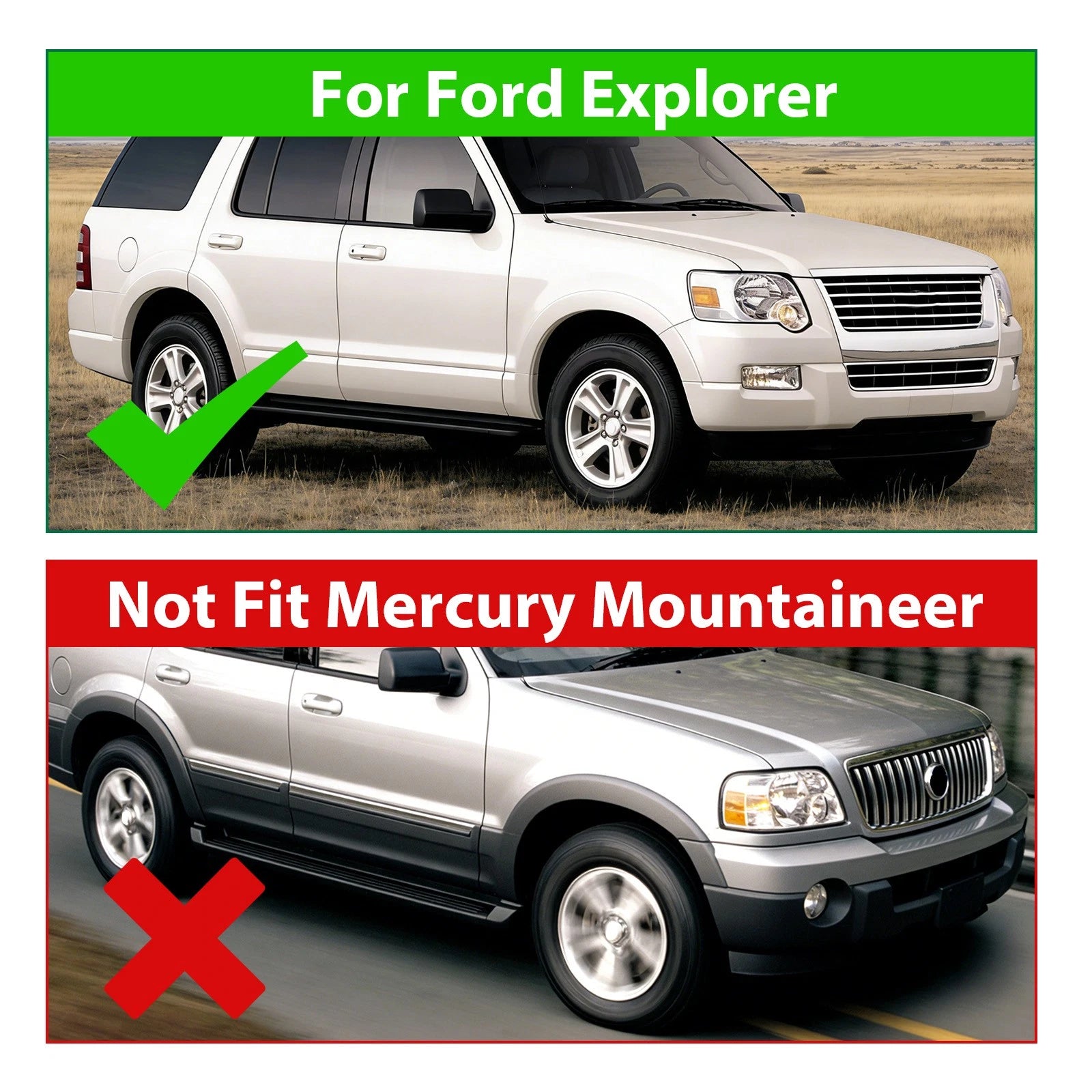 Fog Lights with Bulbs & Wiring for Ford Explorer Sport Trac (2006–2010)