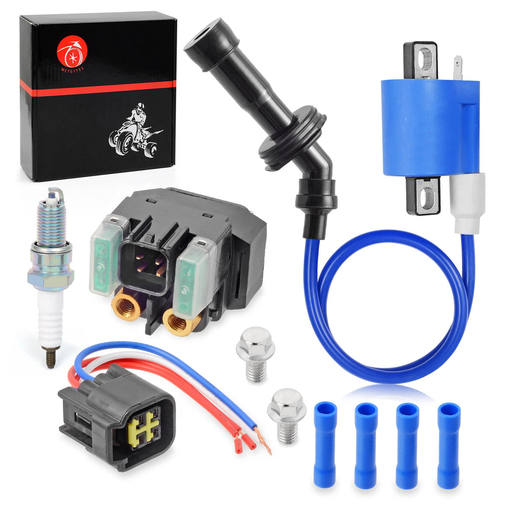Starter Relay Solenoid & Ignition Coil for Yamaha YXR660F Rhino 660 (2004–2007)