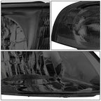 Smoked Clear Turn Signal Headlight Lamps for Ford Windstar (1999–2003)