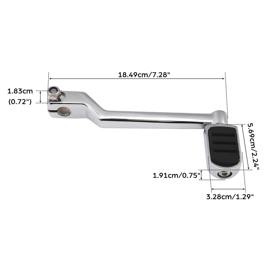Chrome Heel Shifter Lever Pegs for Harley Road Glide (1988–2023)