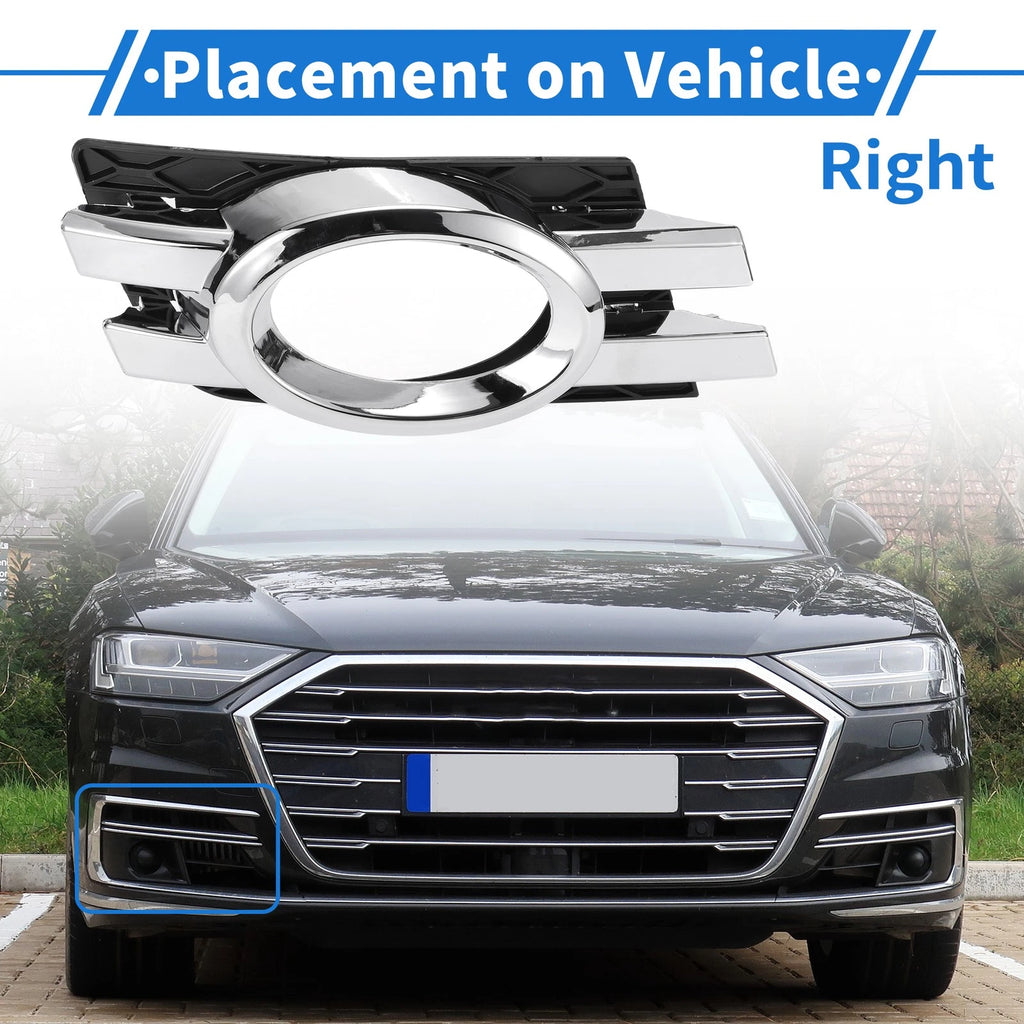 1 Pc Right Fog Light Grill for Mercedes-Benz (2006–2012) No. 1648800824 Silver Tone