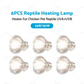 6X UVA UVB Heat Emitter Lamp Bulb for Reptiles and Pets
