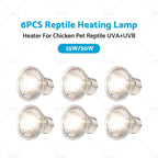 6X UVA UVB Heat Emitter Lamp Bulb for Reptiles and Pets