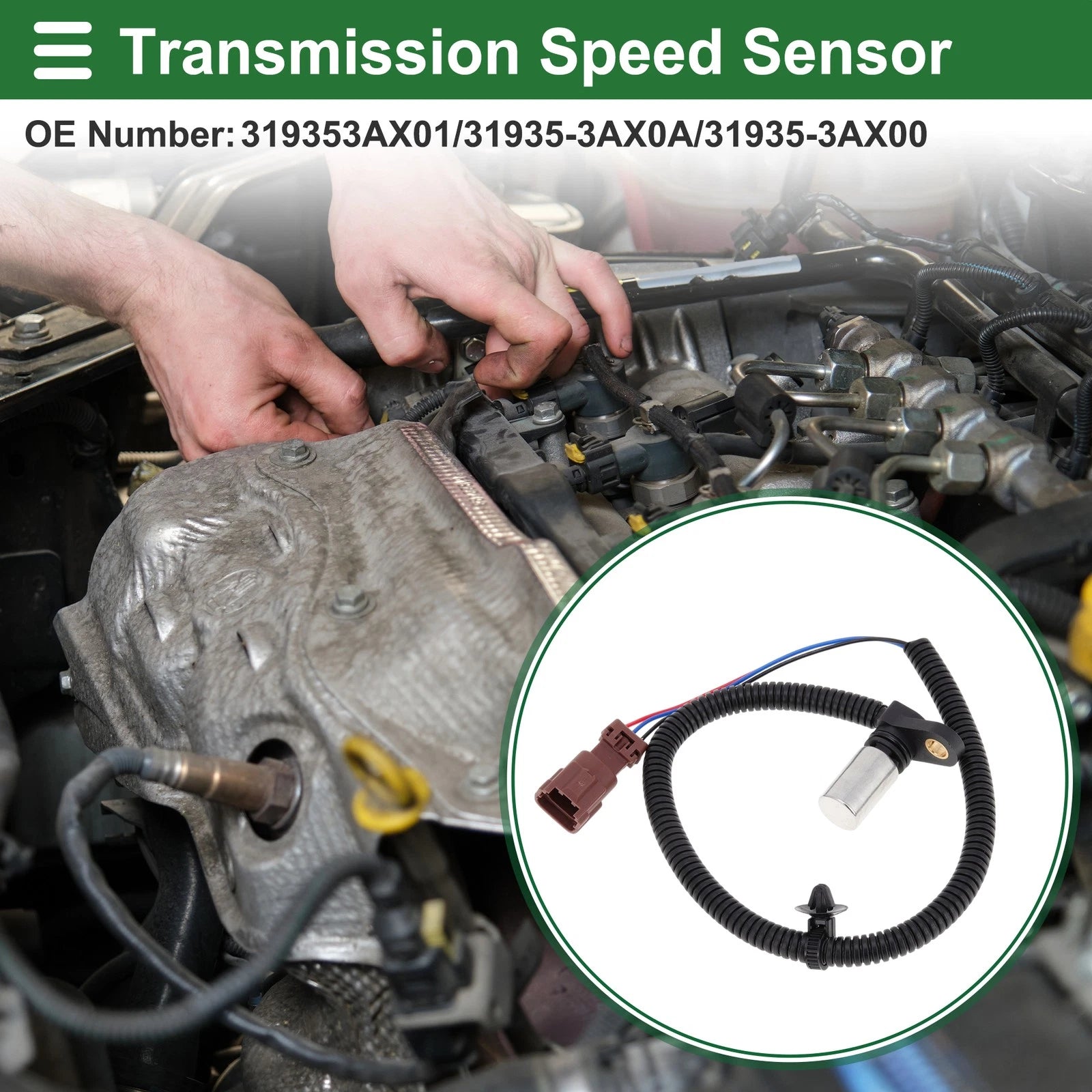1 Pc No.319353AX01 Transmission Speed Sensor for Nissan Sentra (2000–2005)