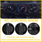 3PCS A/C Heater Control Knob for Toyota Tundra (2000–2006) OE:559050C010