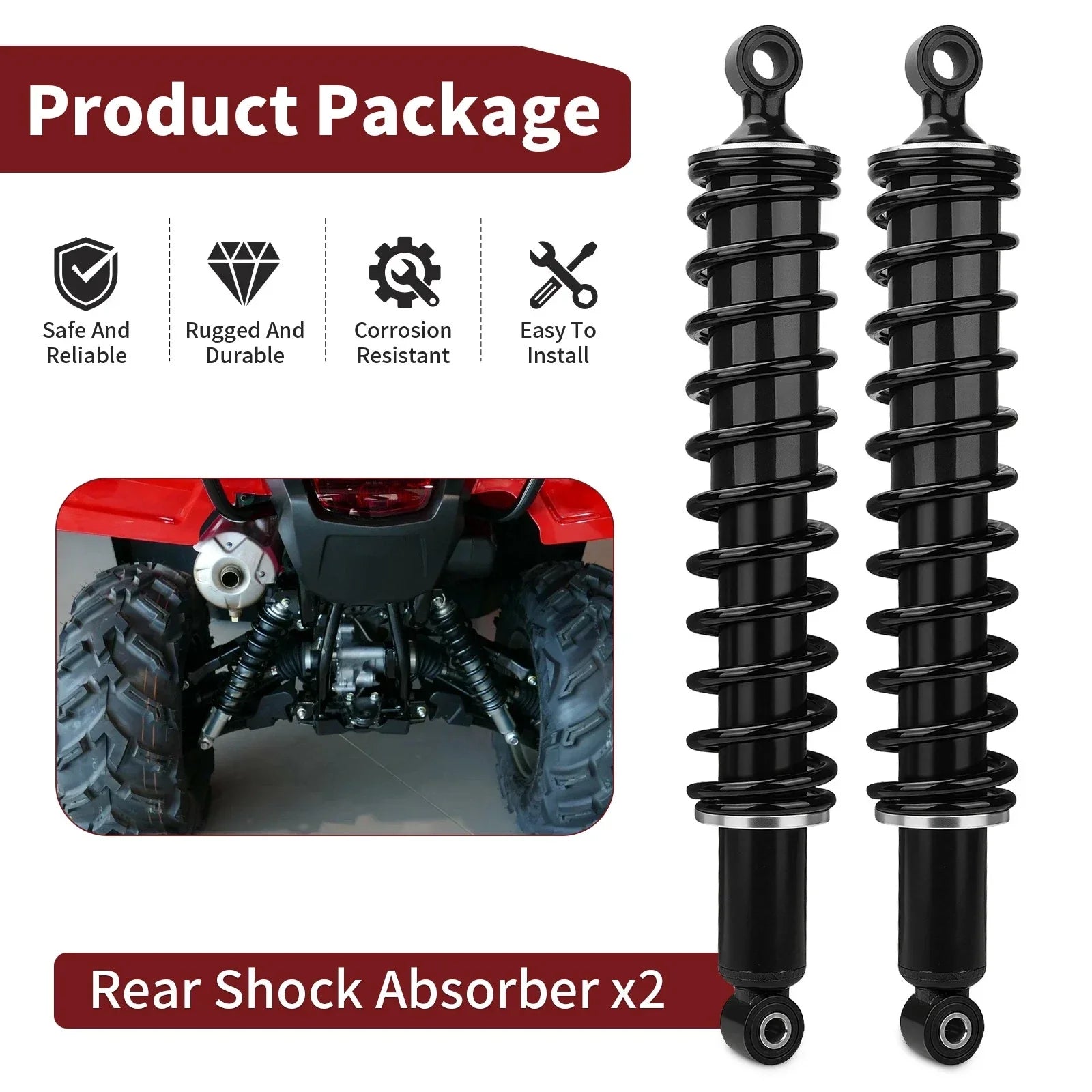 Rear Shocks Absorber for Honda Foreman (2005–2011)