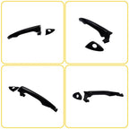 Front Left Door Handle for Hyundai Elantra (2011–2016) - Black