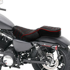 Driver & Passenger Seats for Harley Iron 883 XL883N (2016–2022) Black Red