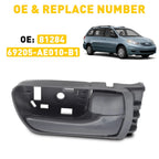 Black Front Wiper Side Cowl Extension Cover Trim for Toyota RAV4 (2013–2018)