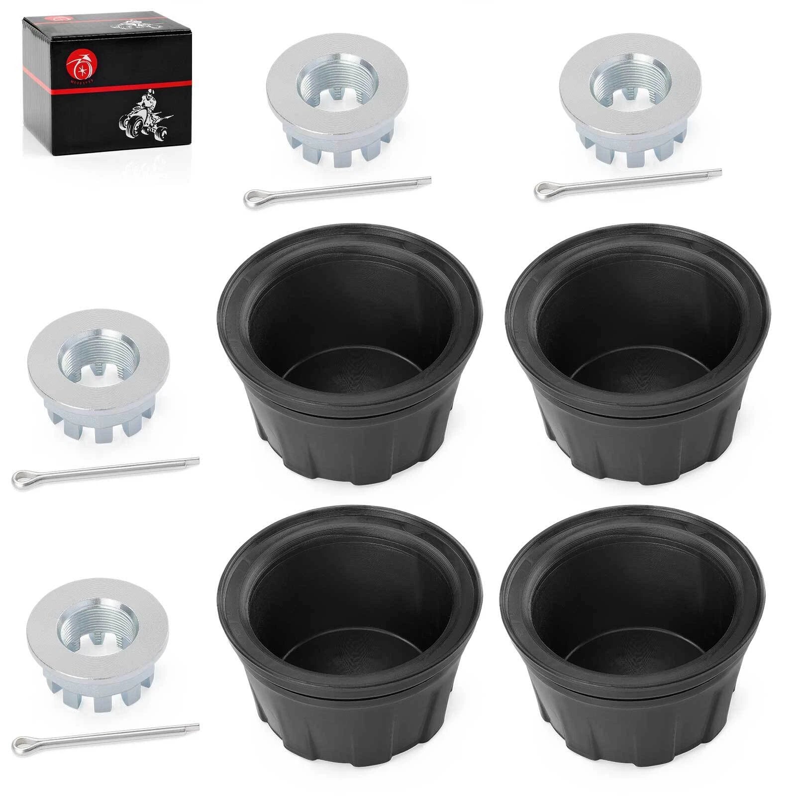 Set of 4 Wheel Center Caps for Honda Foreman Rancher TRX420 TRX500 TRX520 (44732-HC4-010)