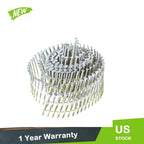 3600 Pcs 2" x 0.092" Siding Nails 15 Degree Collated Wire Coil Full Round Head