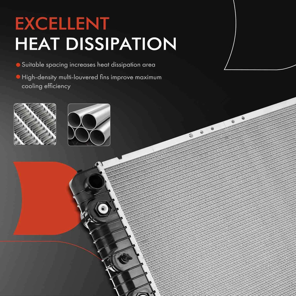 Radiator with Trans Oil Cooler for Chevy Camaro, Caprice (1970–1981)