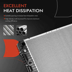 Radiator with Trans Oil Cooler for Chevy Camaro, Caprice (1970–1981)