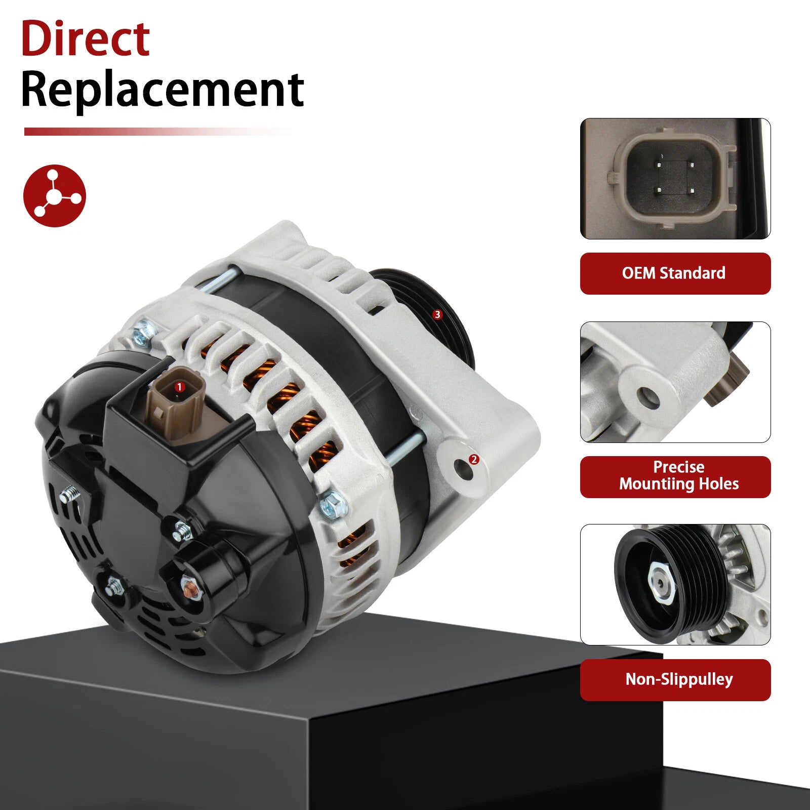 High Output Alternator for Acura TSX, Honda Accord (2008-2014)