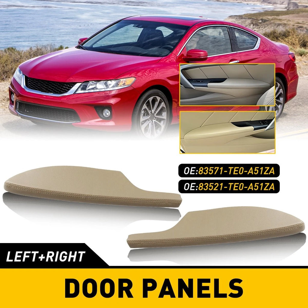 Set of 2 Door Armrest Panels for Honda Accord Coupe (2008–2012) Beige
