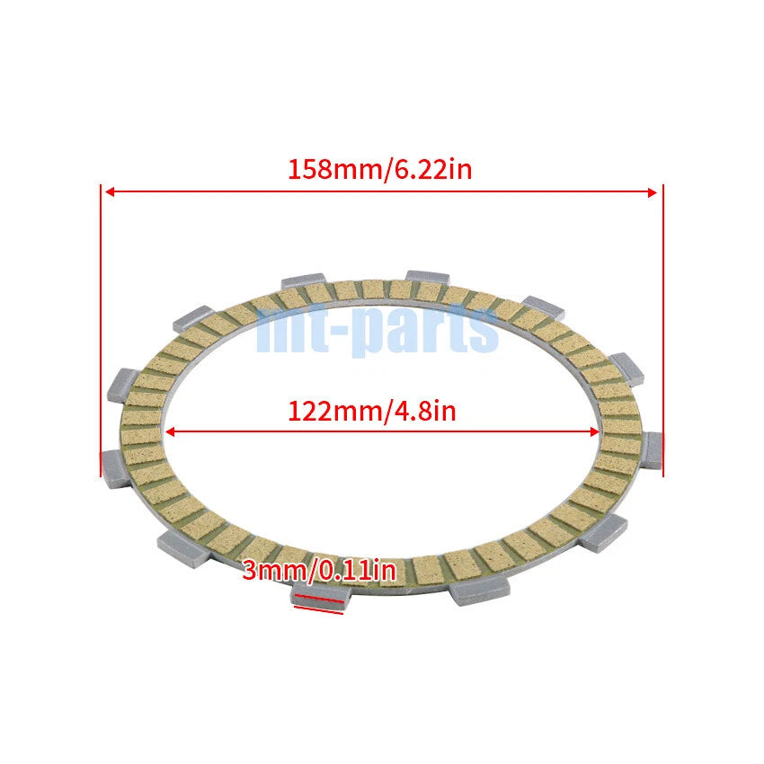 Clutch Friction Plate Kit for Kawasaki VN400 Vulcan Classic/Drifter (1996–2003)