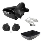 Trunk Backrest Pad Speakers for Harley Touring Street Glide (2014–2026)