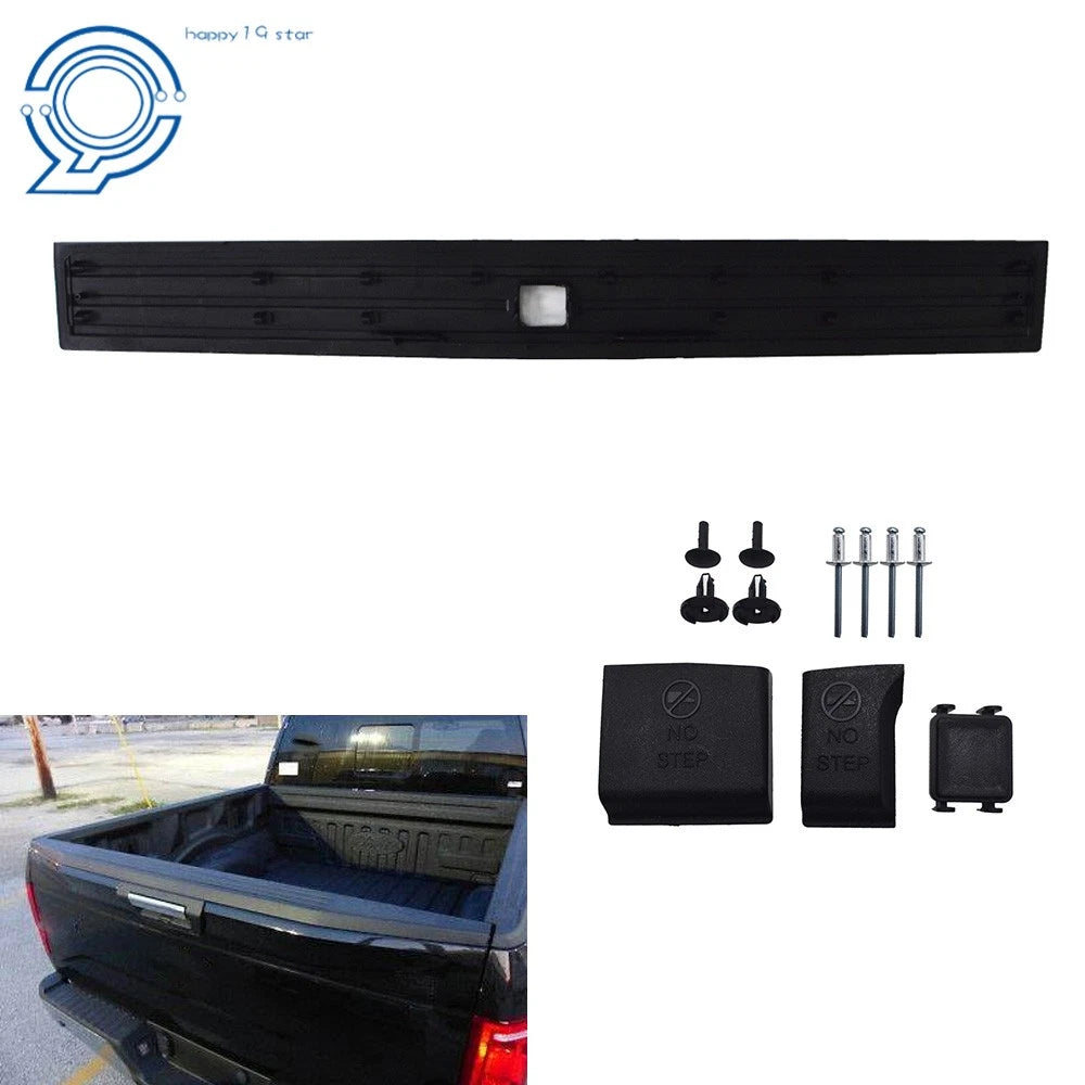 Tailgate Step Pad Molding Trim with Button for Ford F150 (2015–2019)
