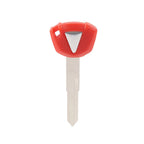 Blank Uncut Key Blade for Kawasaki ZX-10R Z1000 ER6N (2011–2012) Red