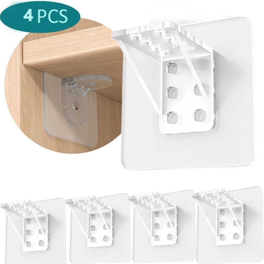 4X ABS Shelf Support for Wardrobe and Cabinet Shelves