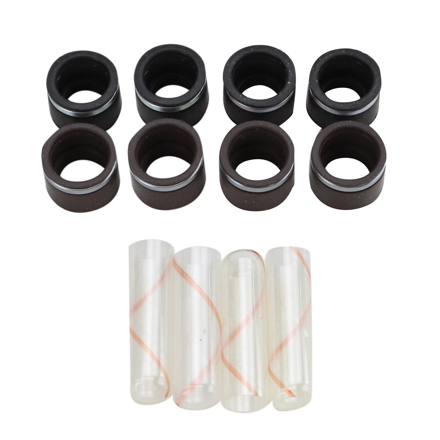 Set of 4 Engine Valve Stem Oil Seals for Mercedes W116 R107 (1972–1989)