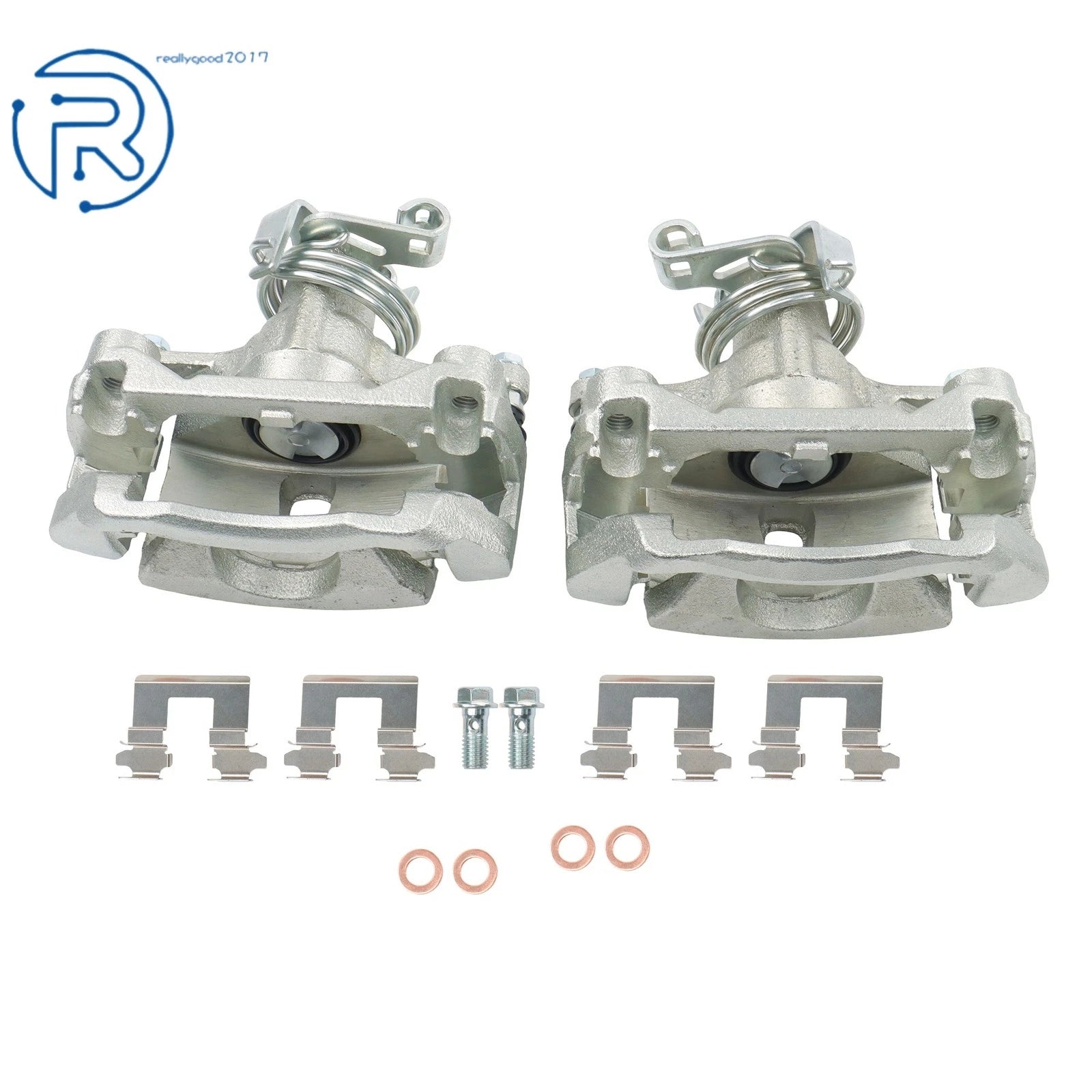 Set of 2 Brake Calipers with Bracket for Buick Chevy Uplander Pontiac Saturn
