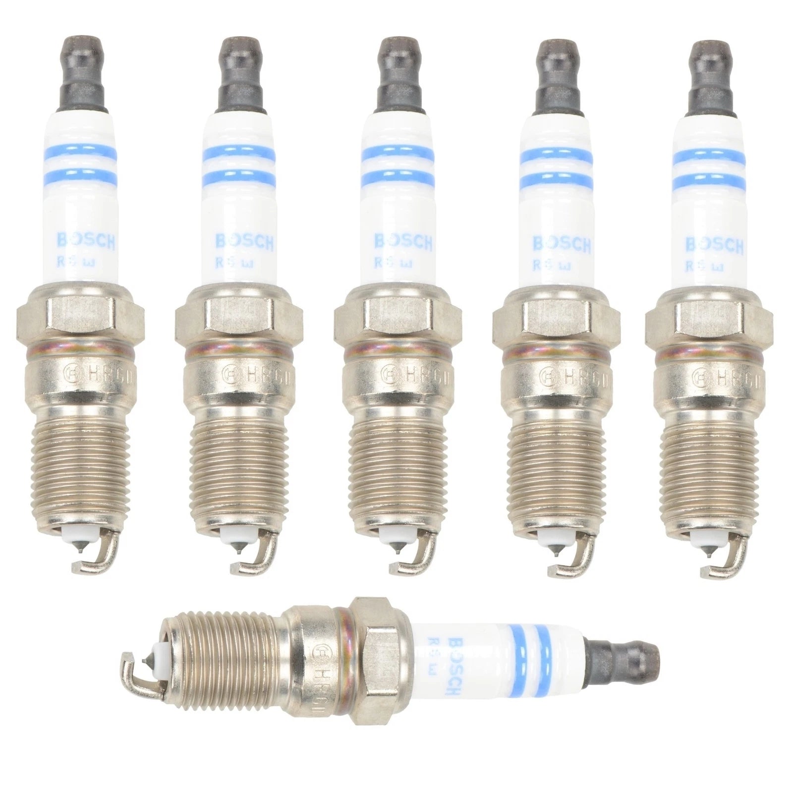 Set of 6 Spark Plugs Bosch for Acura Chevy Ford Honda Mazda Pontiac