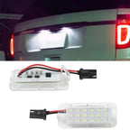 2X LED White License Plate Light for Ford Explorer Fiesta (2011–2019) 6000K 1520LM