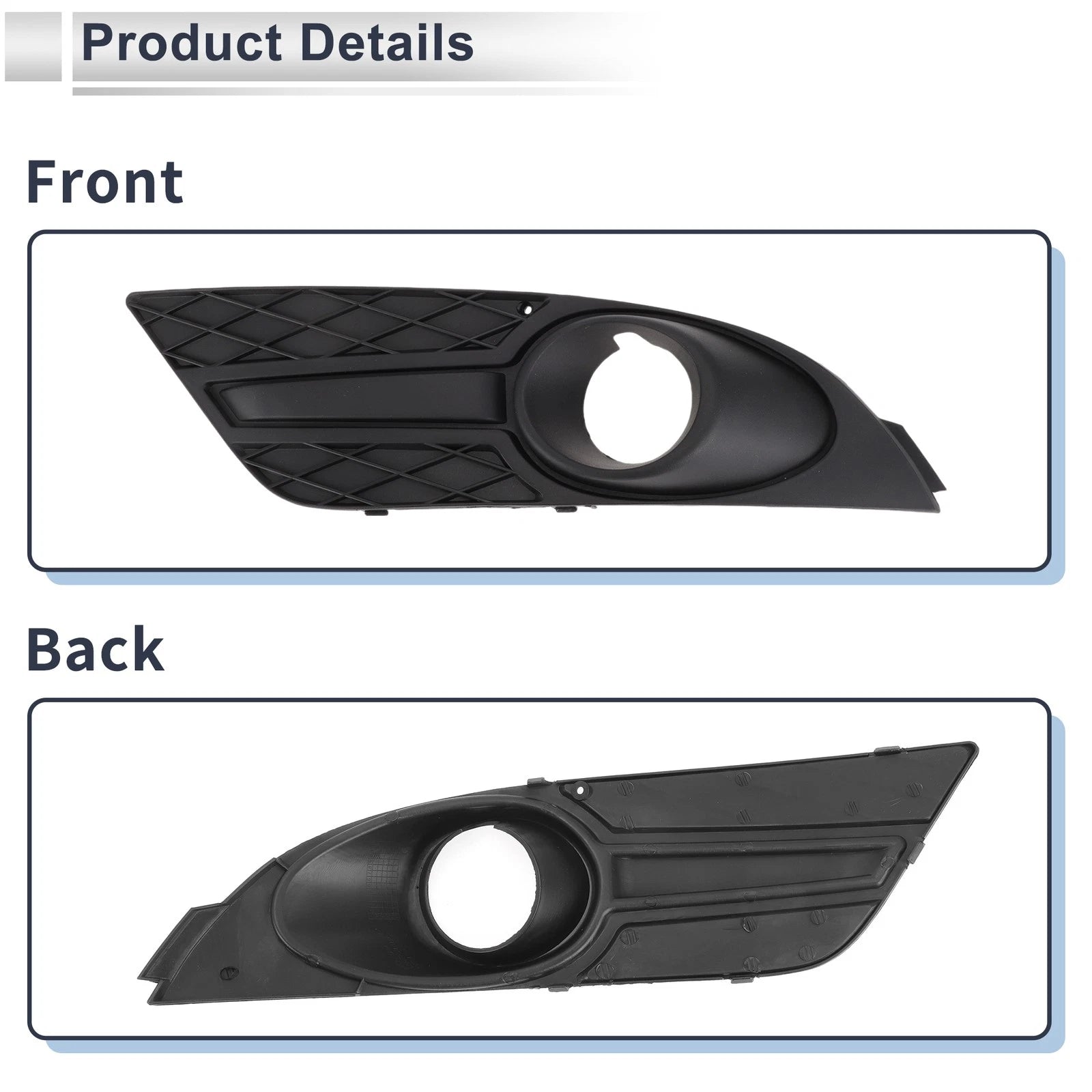 1 Pc Fog Light Grill for Ford Focus (2007–2008) No. 5M5J15A245BA