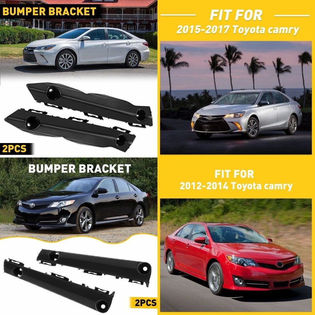 Set of 2 Bumper Brackets for Toyota Camry (2015–2017) Front Left & Right