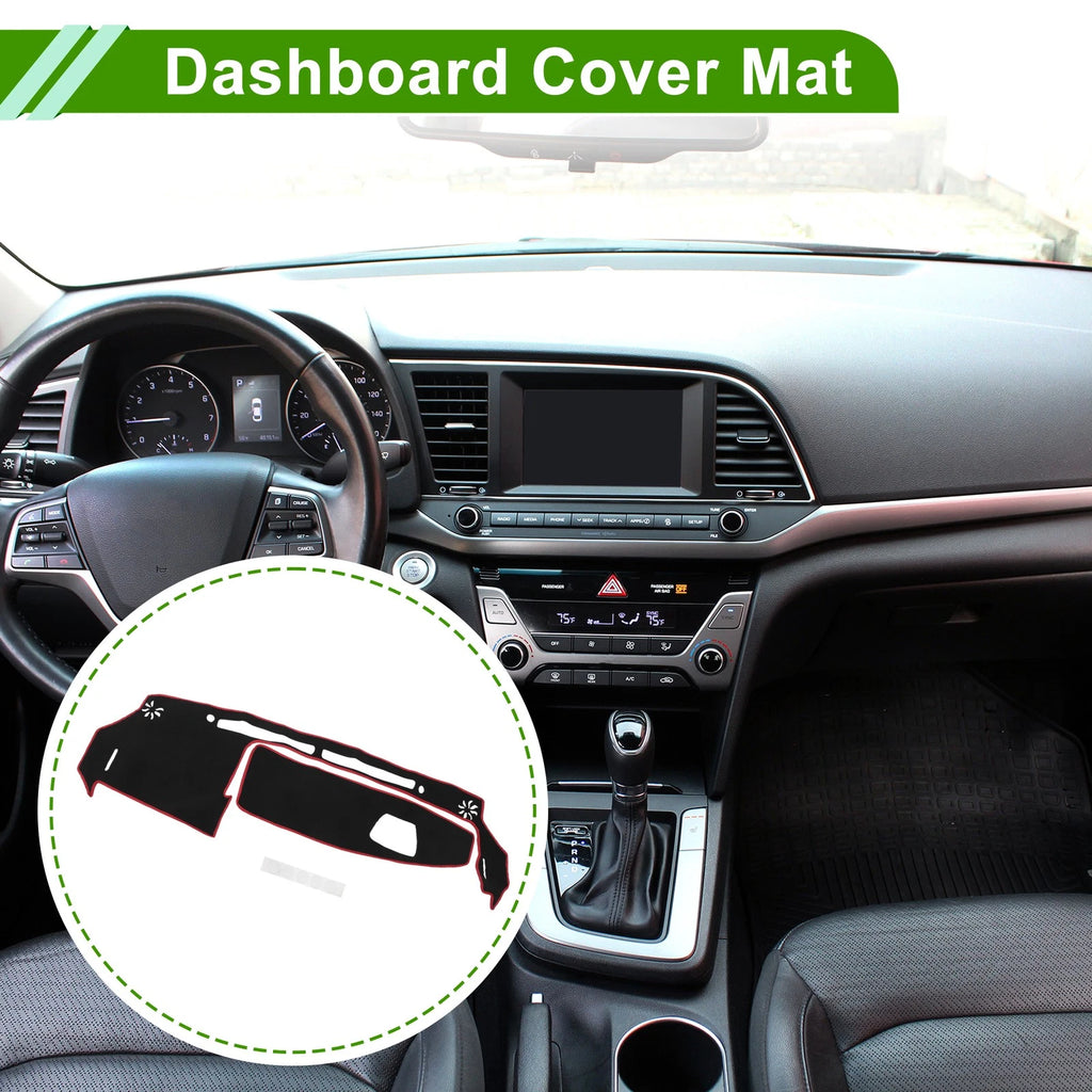 Dashboard Cover for Suzuki WagonR MH35S/MH55S (2013–2021) Black Red Anti-Slip
