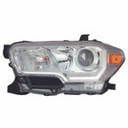 Replacement Chrome Driver Side Halogen Headlight Assembly w/o LED DRL