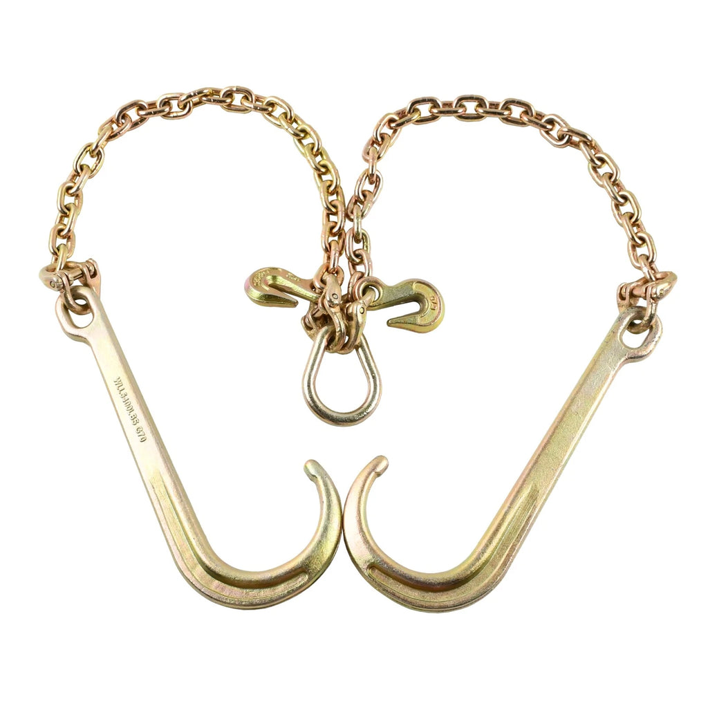Tow Chain J-Hooks for G70 Flatbed Truck (5/16" X 2')