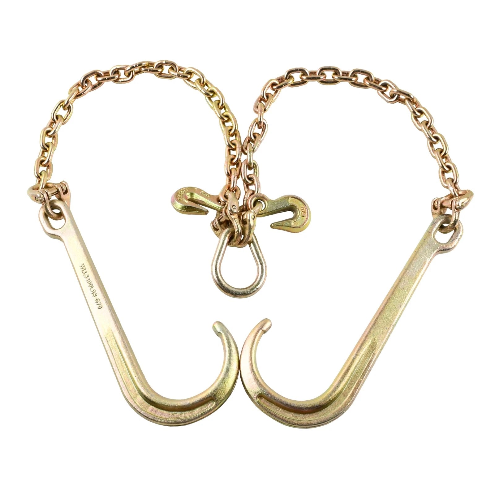 Tow Chain J-Hooks for G70 Flatbed Truck (5/16" X 2')
