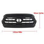 Front Bumper Grille for Toyota Tacoma (2016–2021) Black Plastic