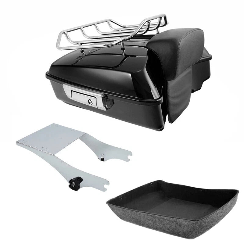 Chopped Trunk Backrest Mount Rack for Harley Touring Glide (1997–2008)
