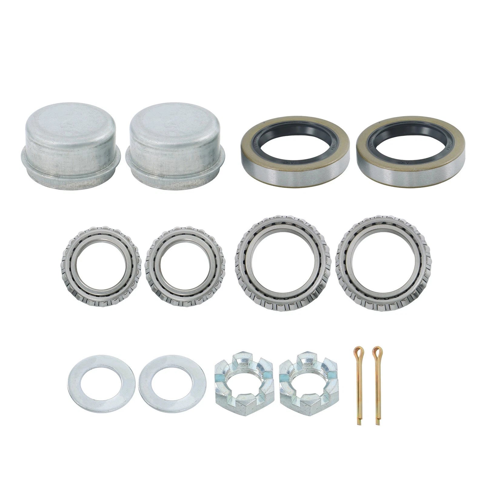 Set of 2 Square Stock 5-Bolt Hub Assemblies for Make Model