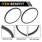 Set of 4 AC Vent Dashboard Decoration Rings for Toyota Tacoma (2016–2021) Black