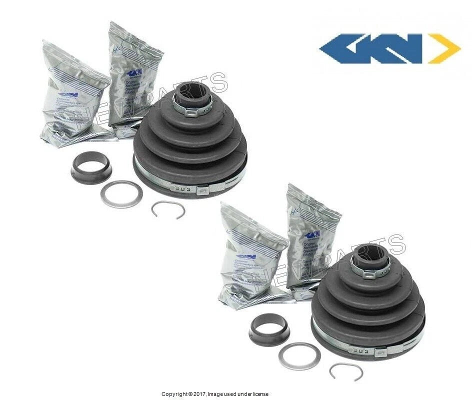 Set of 2 Outer Axle Boot Kit for Audi VW (OEM GKN)